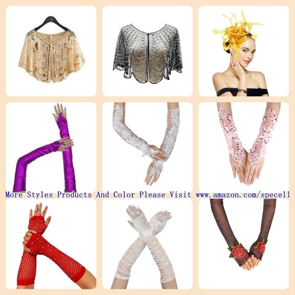 1920s Womens Sequin Beaded Evening Wrap Shawl for Wedding Party Dress - Picture 8 of 8